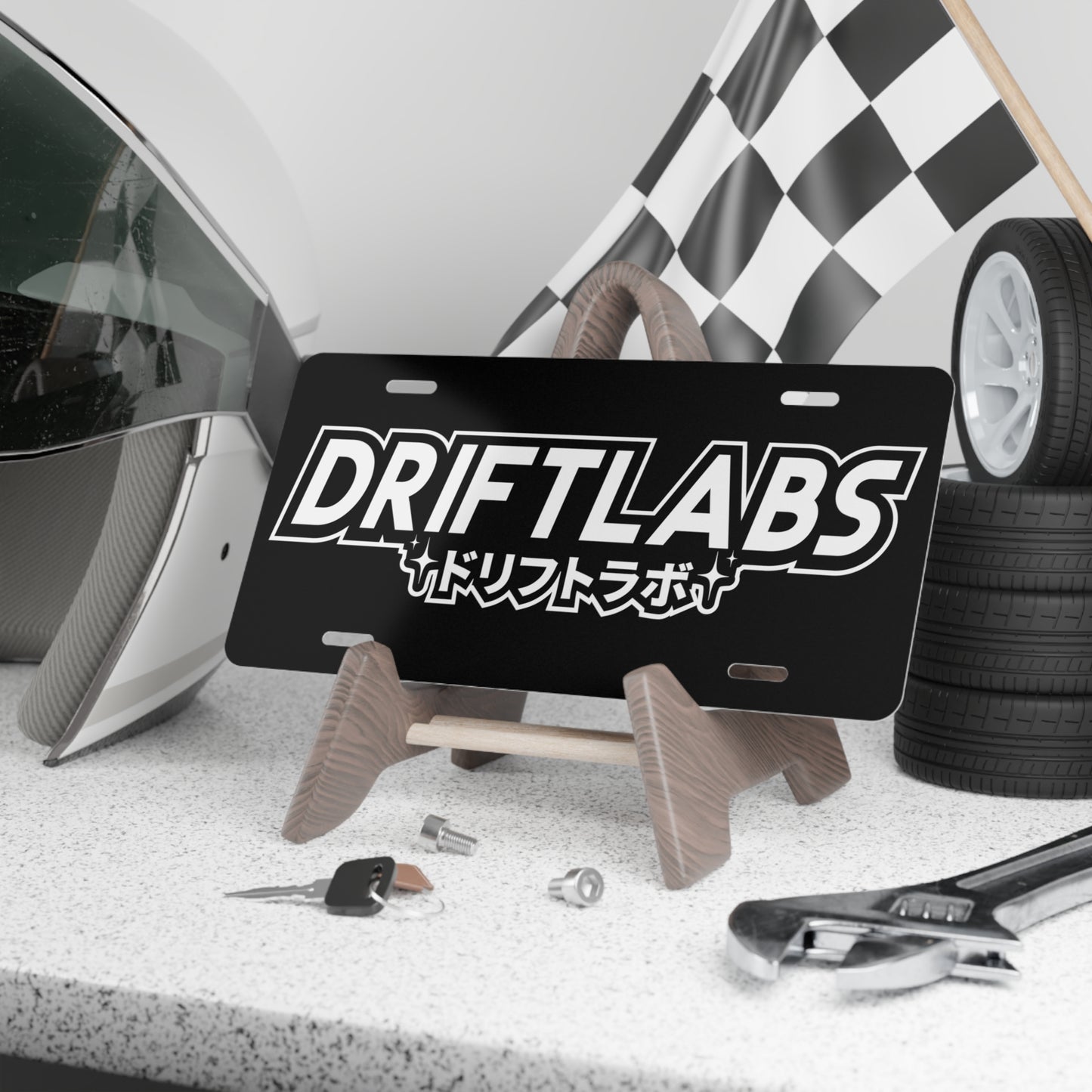Drift Japan Black Vanity Plate